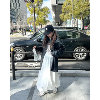 Balloon long skirt
