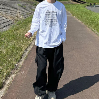(Unisex) Lettering Long T-Shirt