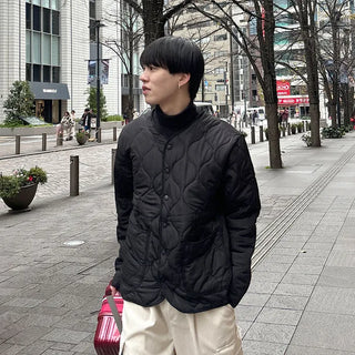 (Unisex) Pocket Quilted Jacket