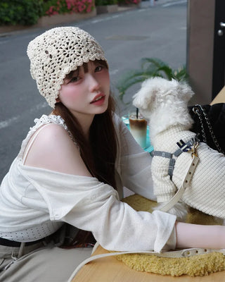 Flower Crochet Beanie