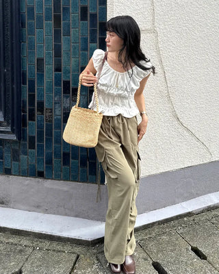 Wide cargo pants