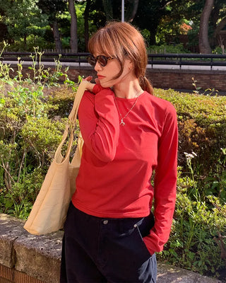 Tencel layered T-shirt