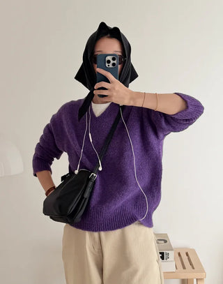 Vivid Color Brushed Knit