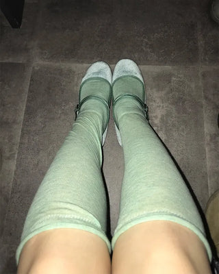 See-through color socks