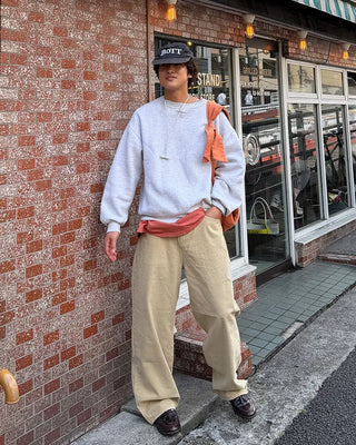 Loose Fit Round Cotton Pants