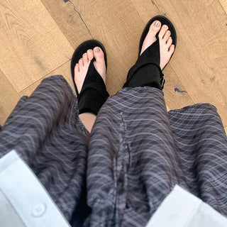 Suede Thong Boot Sandals