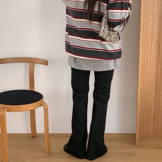 (2 colors) Bootcut denim pants