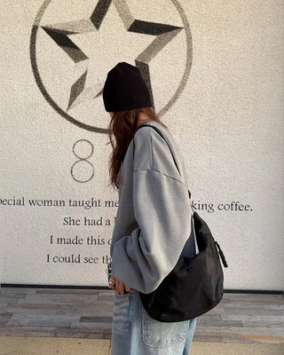 Pigmented Cropped Sweatshirt