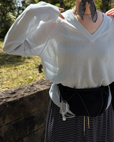 Summer V-neck knit