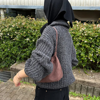 Cable Zipper Cardigan