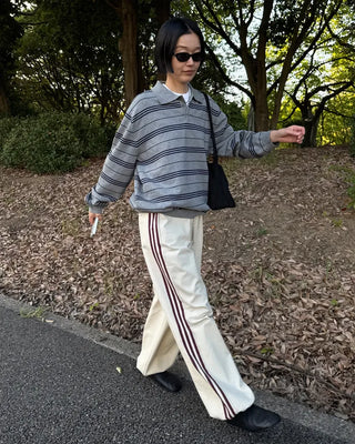 Line detail easy pants