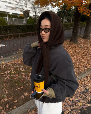 High-neck fleece jumper