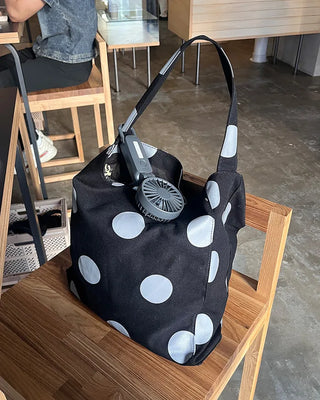 Big canvas shoulder bag
