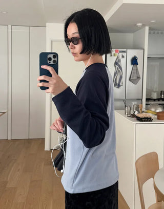 Waffle Raglan Long-Sleeve T-Shirt