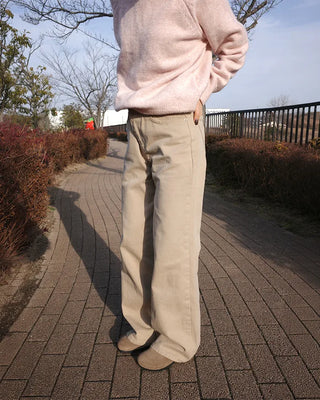 Wide cotton pants