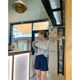 Side Button Long Sleeve T-Shirt