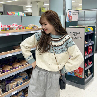 Nordic U-neck knit