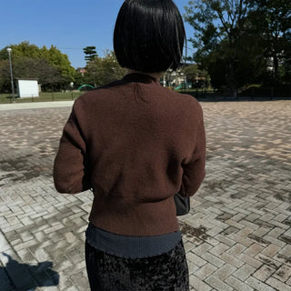 Half-zip knit