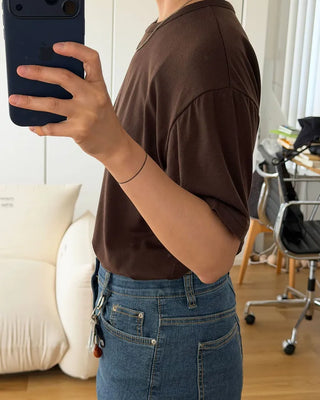 Colored short-sleeved tops