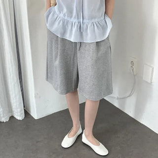 [4 colors] Dart Bermuda shorts with elastic waistband