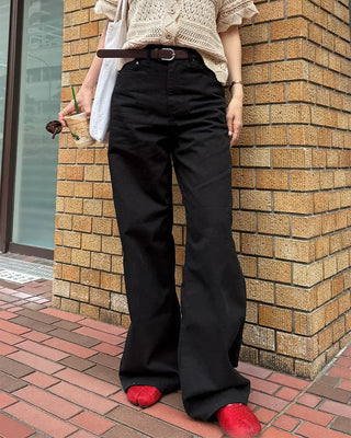 Wide cotton pants