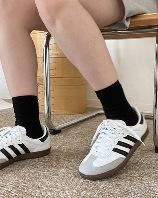 Warm-colored simple socks