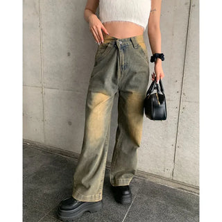 Yellow Wash Loose Fit Denim