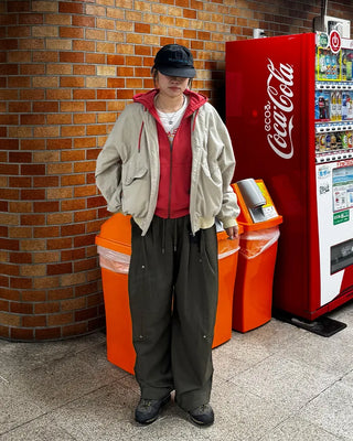 (Unisex) Drawstring Pintuck Slacks