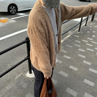 Soft Texture V-Neck Cardigan