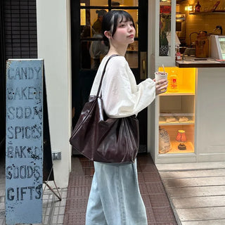 Square Big Shoulder Bag