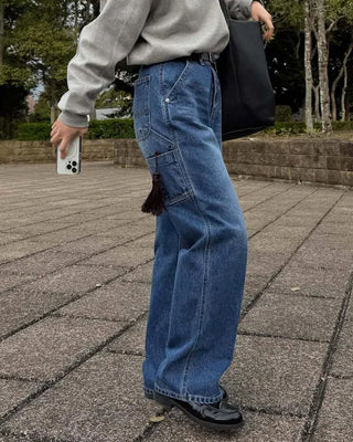 [3rd Re-release] (ORIGINAL) Authentic Carpenter Denim Pants (medium blue)