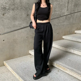 Wrinkle Straight Pants
