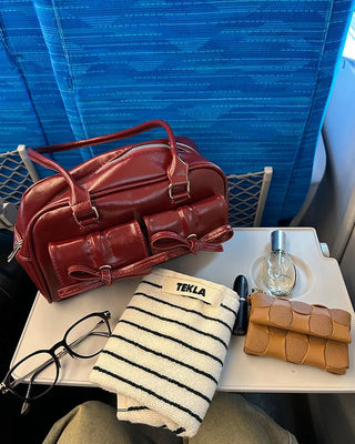 Ribbon Two-Pocket Shoulder Bag
