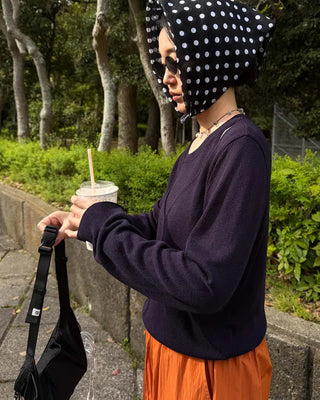 Linen layered knit