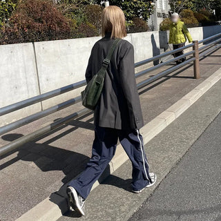 Spring Nylon Bicolor Pants
