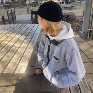 Plain fleece camp cap