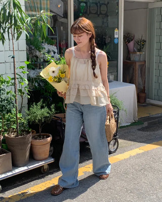 Frilled tiered blouse