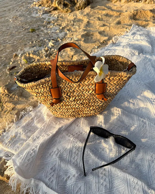 Rattan tote bag