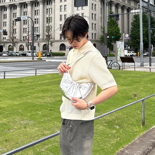 Shirring Half Circle Bag