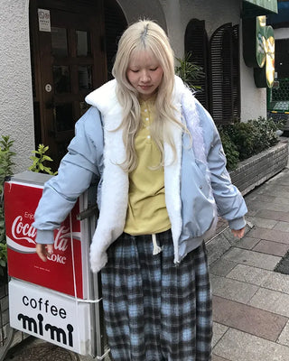 Reversible fur jacket