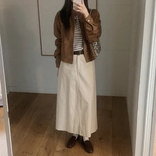Suede Biker Jacket