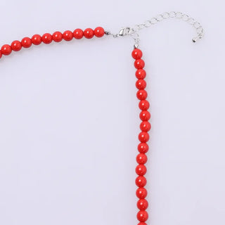 Red ball necklace