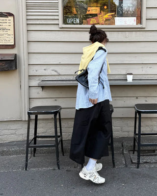 Wrinkle long skirt