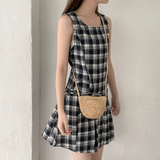 Checked tunic