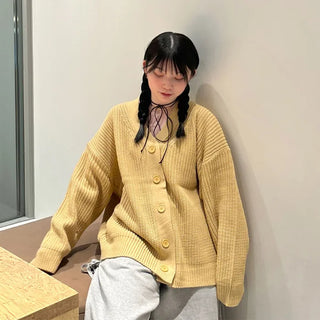 Oversized Collar Cardigan