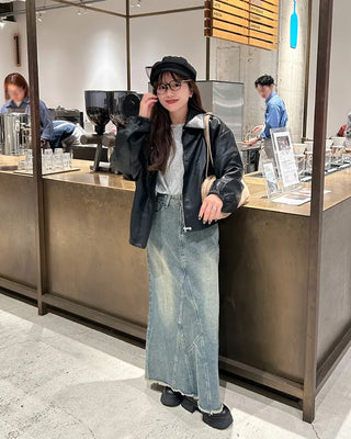 Casual leather jacket