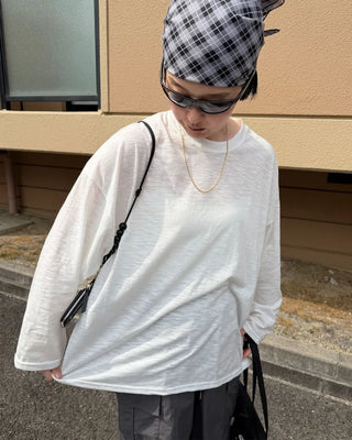 Oversized sheer t-shirt