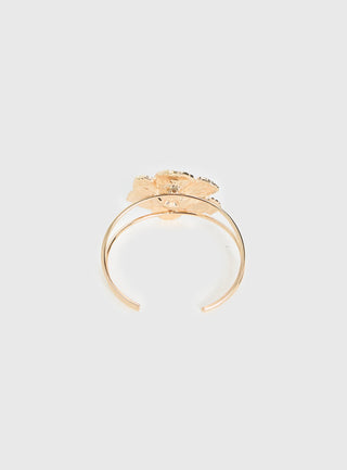 Set Adrift Flower Cuff Gold