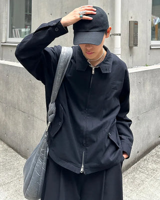 Side pocket zip-up jacket