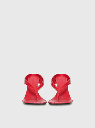 Nylah Wedge Heels Red Croc